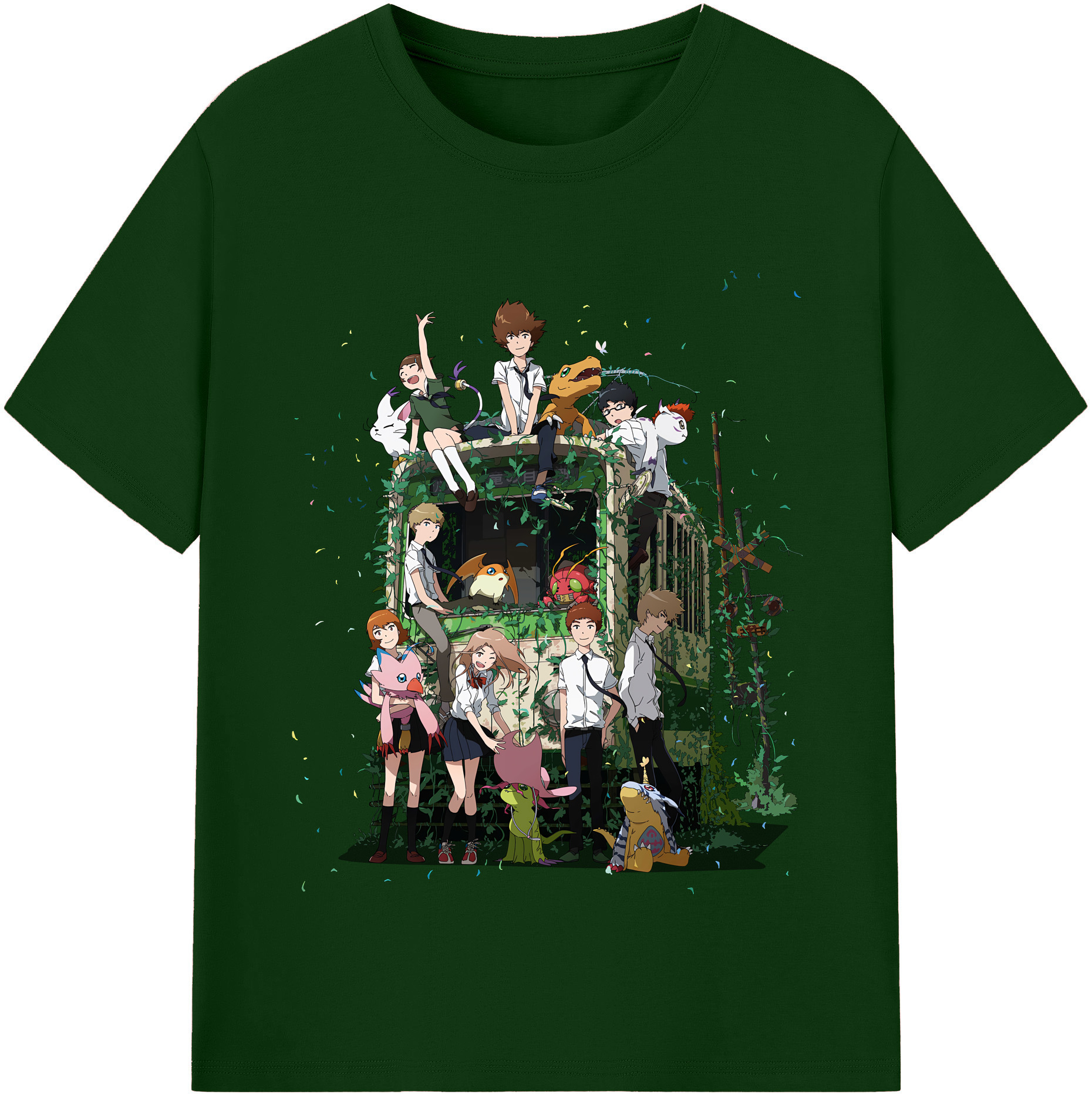 （画像用） Digimon デジタルモンスター/デジモン 綿100％半袖Tシャツ（フロントプリント）